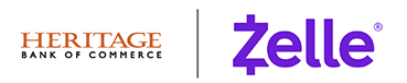 Heritage Bank of Commerce and Zelle